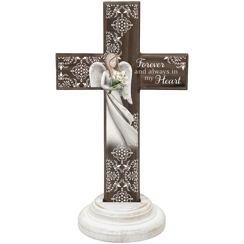 27755 Pedestal Cross - Forever & Always - W