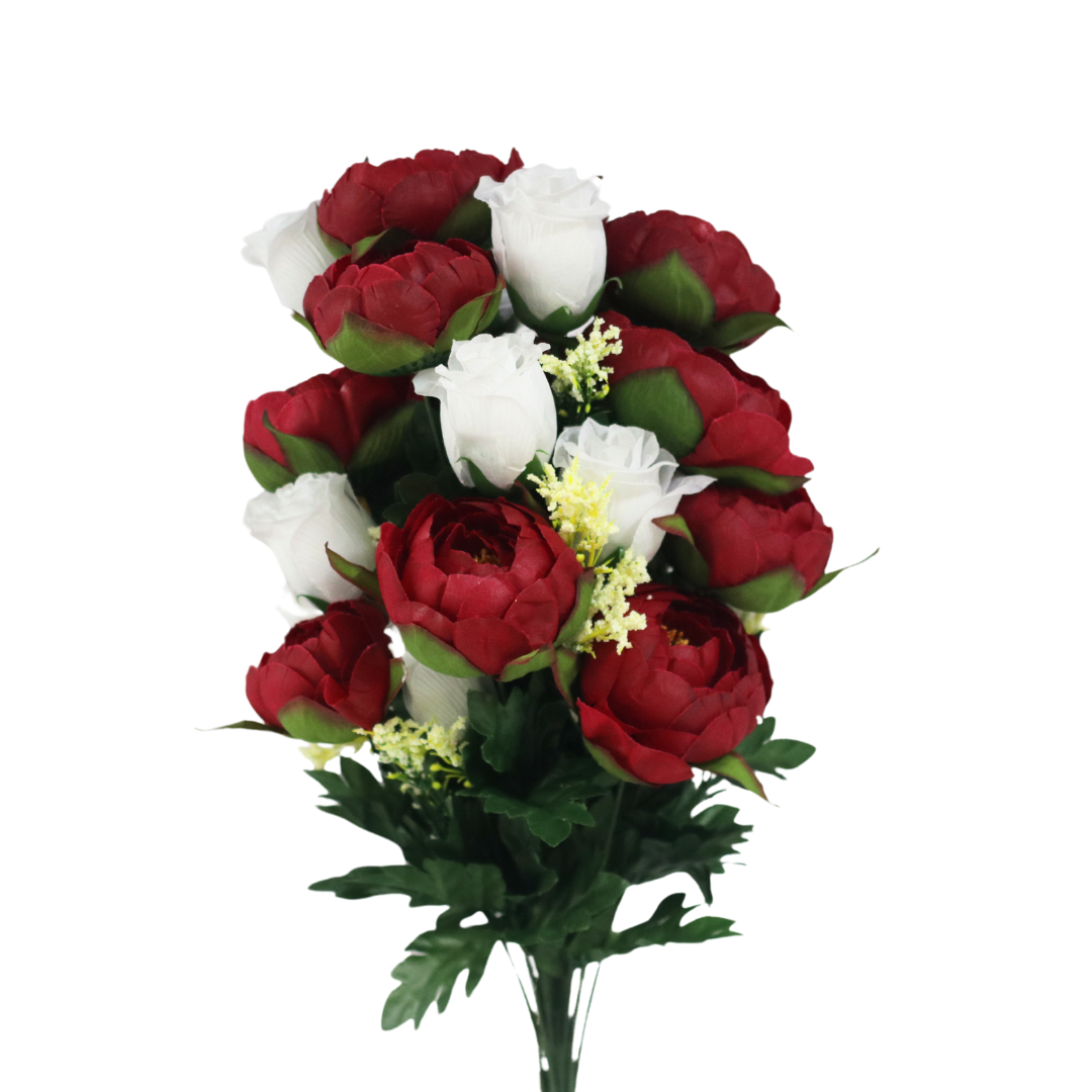 AR8758 Ranunculus Rose Bud Bush X 24 - W