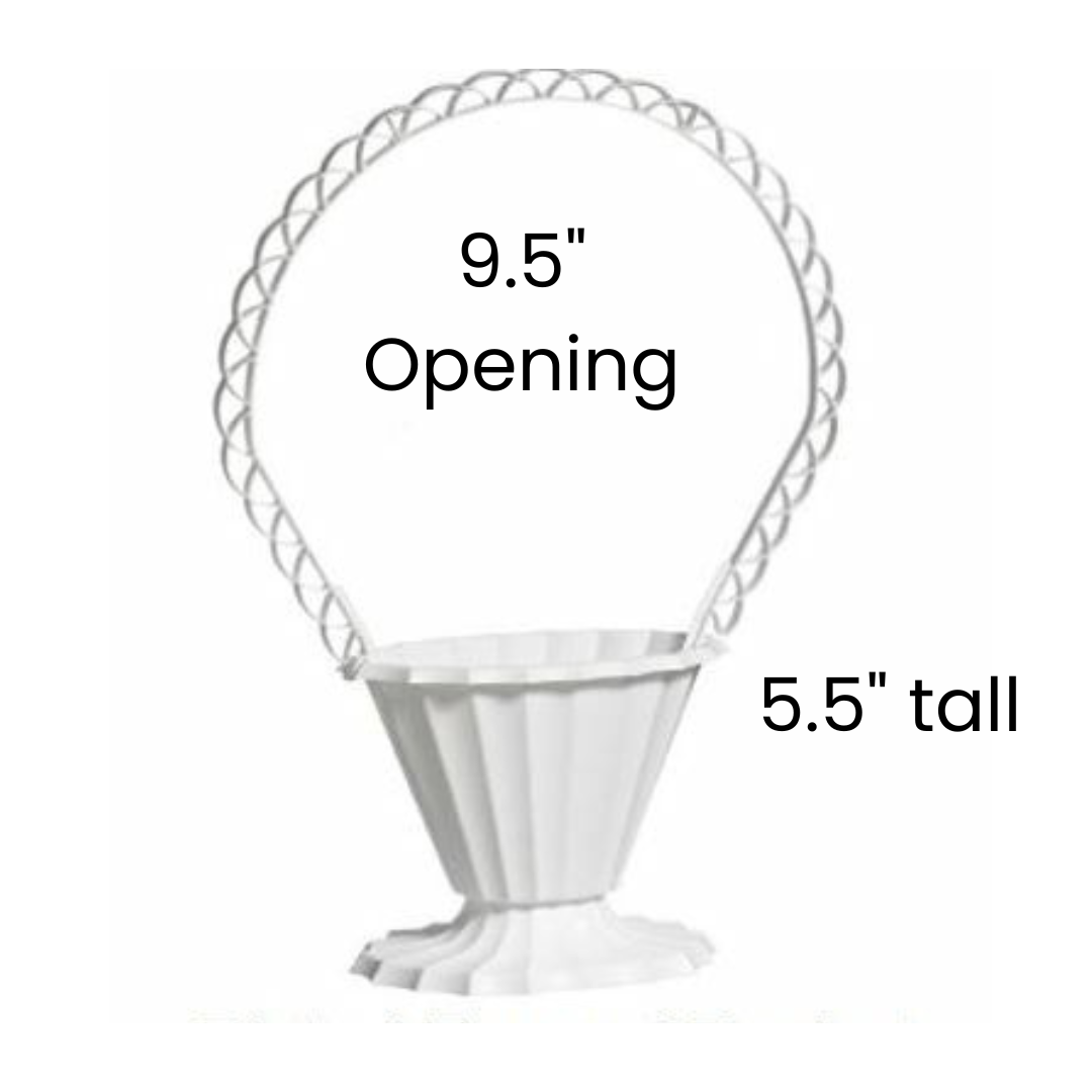 Fluted Funeral Basket - W