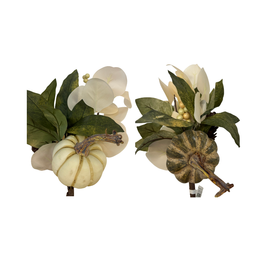 PM3071 16" Pumpkin Foliage & Pine Cone - R