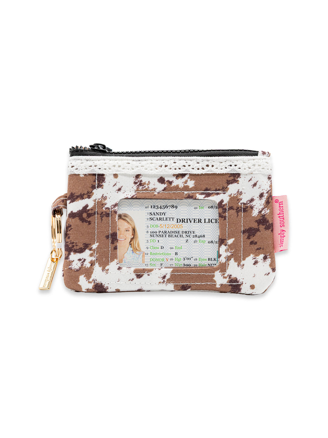Simply Southern Lace ID Wallet with Key Ring