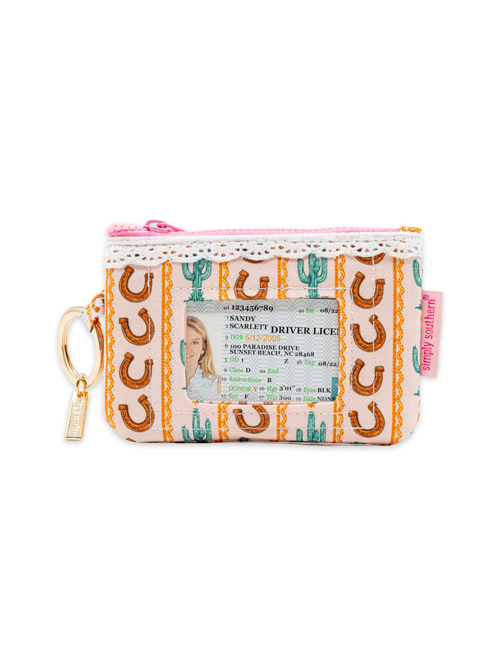 Simply Southern Lace ID Wallet with Key Ring