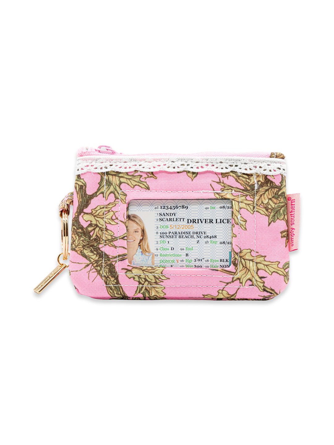 Simply Southern Lace ID Wallet with Key Ring