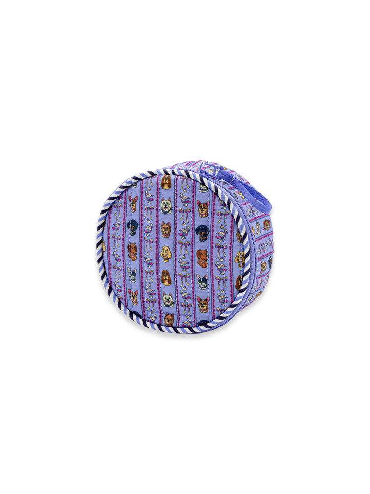 Simply Southern Round Quilted Cosmetic Bag