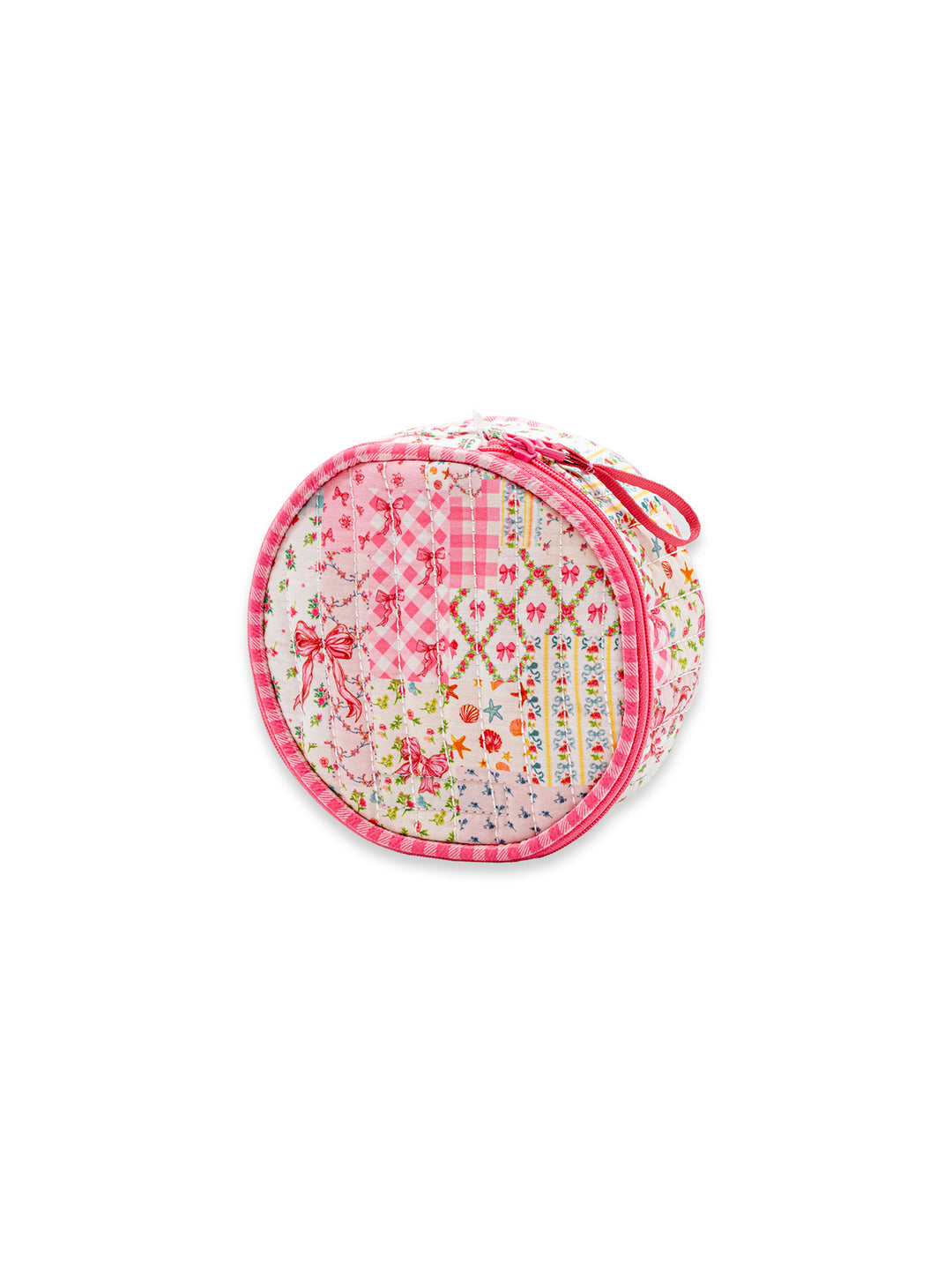 Simply Southern Round Quilted Cosmetic Bag