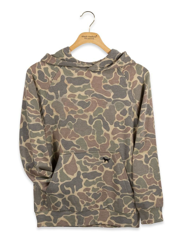 Simply Southern Men's or Youth Lightweight Faded Camo Sweatshirt