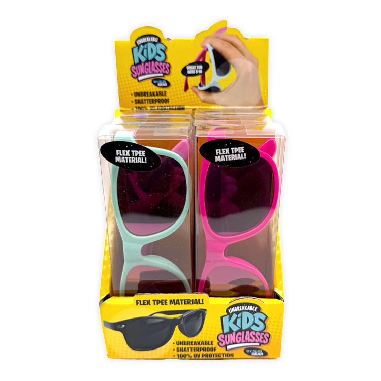 Unbreakable Kids Sunglasses - Colors Vary