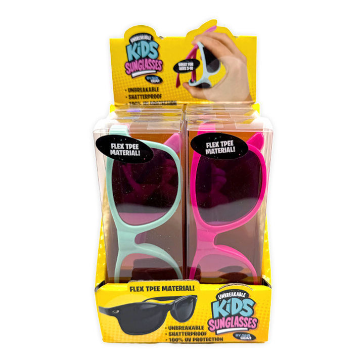 Unbreakable Kids Sunglasses - Colors Vary