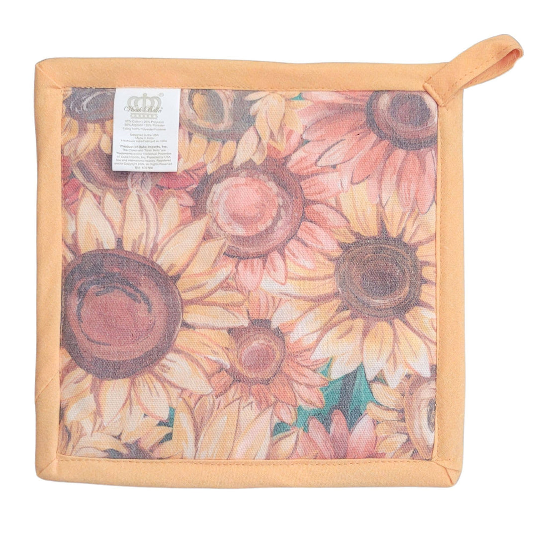 "Autumn Gold" Sunflower-Themed Pocket Mitt