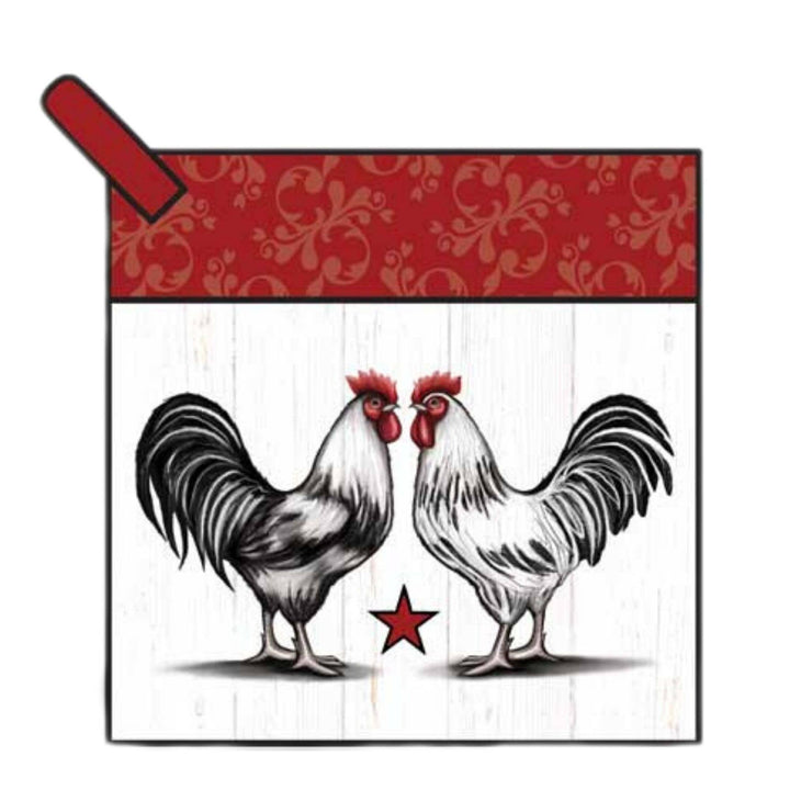 "Rooster" Farm-Themed Pocket Mitt