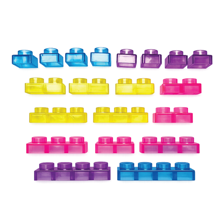 Fun Doh Squish Blocks Building Fidget Sensory Toy- Colors Vary