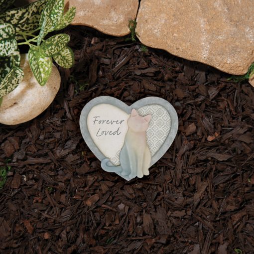 Mini Pet Memorial Heart Garden Stone