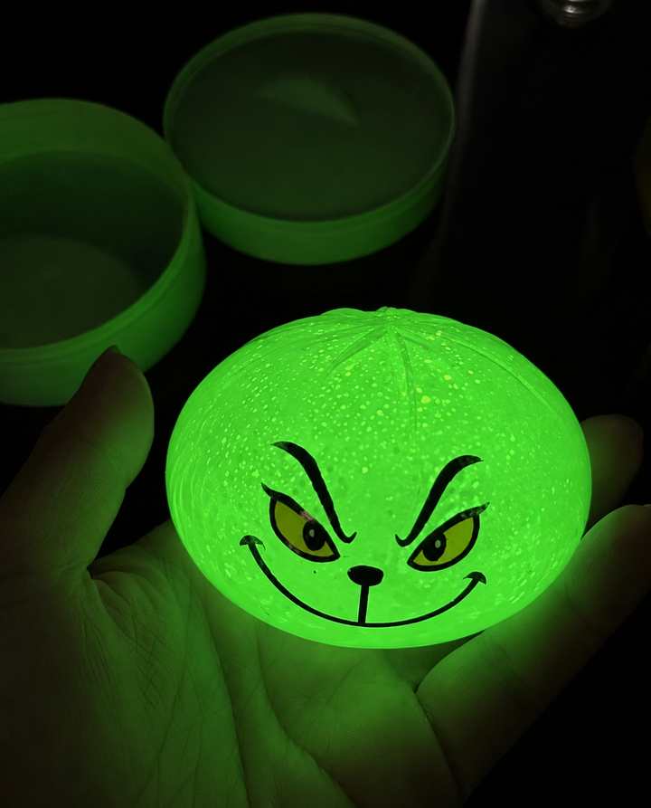 The Viral Dumpling - Grinch  GLOW in the Dark Edition- Item Varies