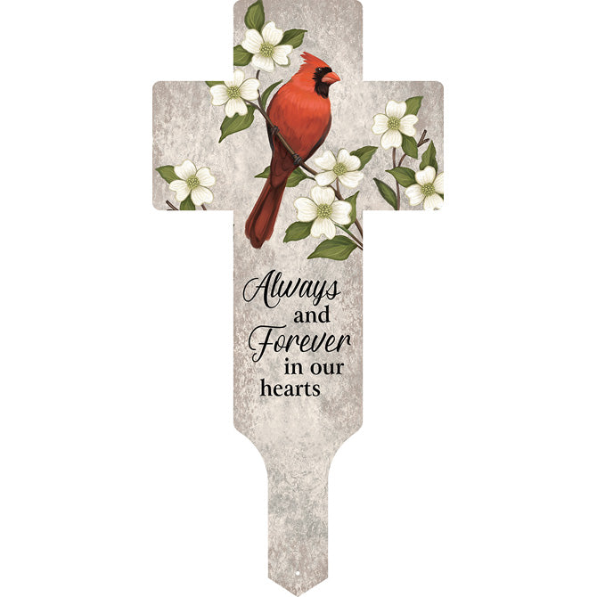 17.5" x 8.5" Cross Garden Stakes - W