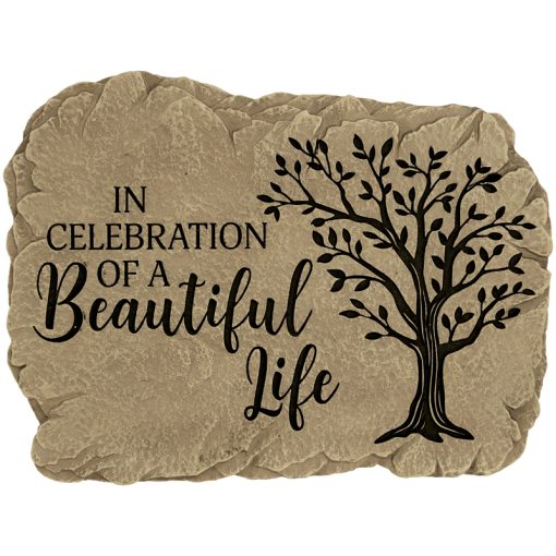 10.5" x 8" Resin Garden Stone Hand Painted to Emulate the Look of Real Stone