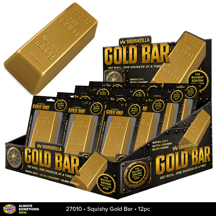 Fun Doh 5" Gold Bar Slow-Rise Squishy Toy