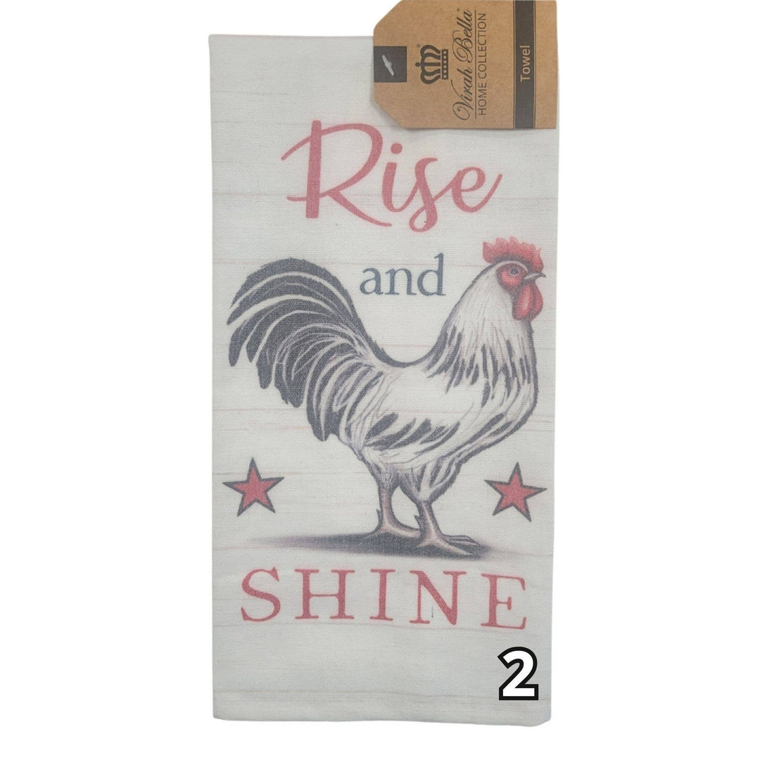"Rooster" Farm-Themed Kitchen Towels