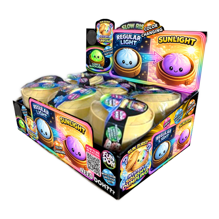 Fun Doh Color Changing Dumpling Squishy Toy -Colors Vary