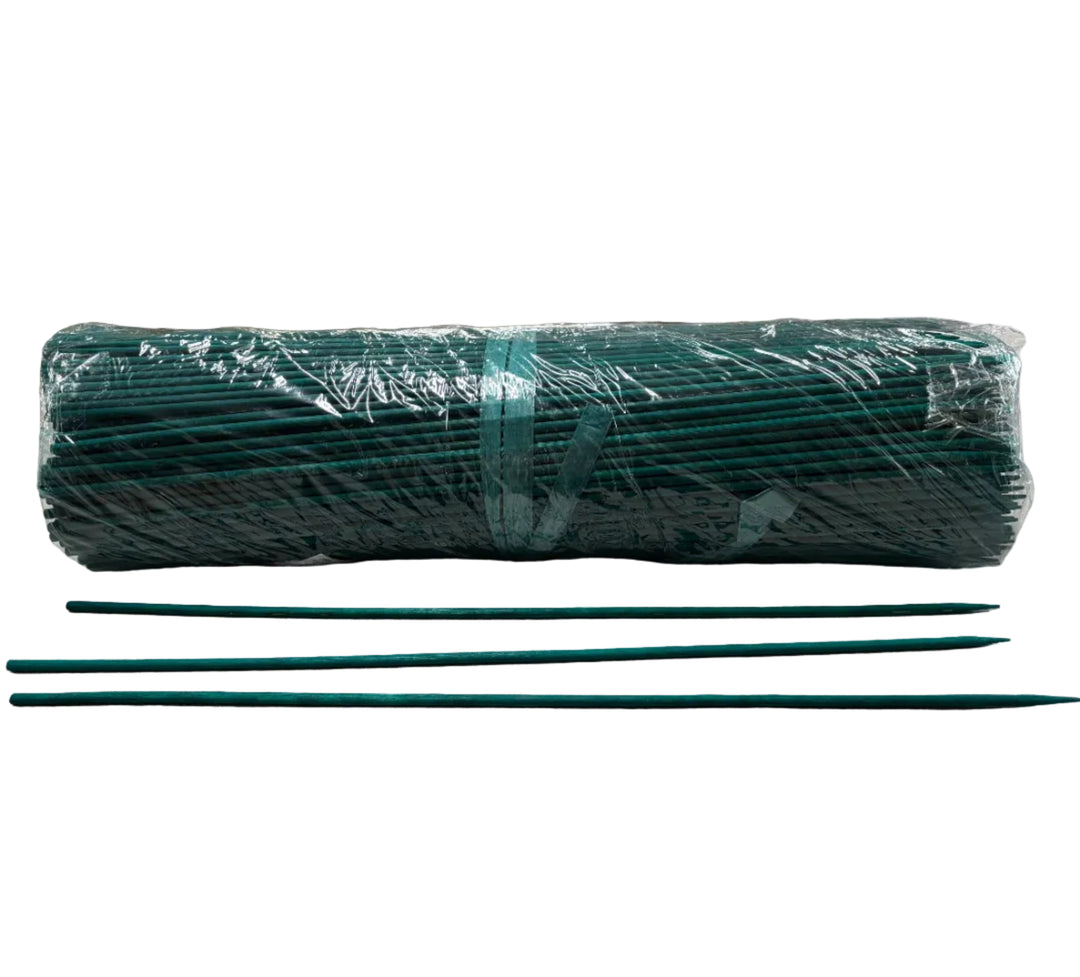18 inch green plant stakes in a pack of 500