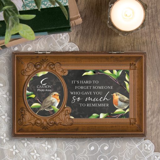 Bereavement Music Box with Photo Area - Plays Music