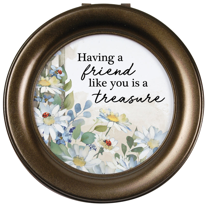 Round Music Box for a Friend that Plays Music