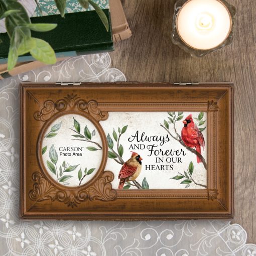 Bereavement Music Box with Photo Area - Plays Music