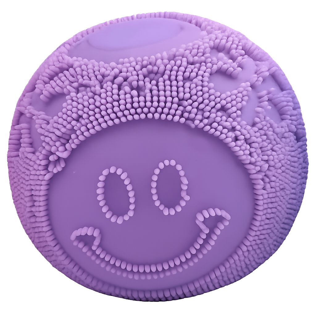 Fun Doh Fuzzy Face Squishy Sensory Toy - Colors Vary