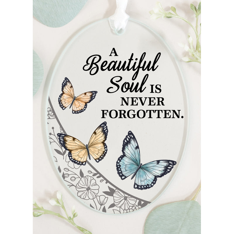 Oval 3"x4" Glass Keepsake Ornament