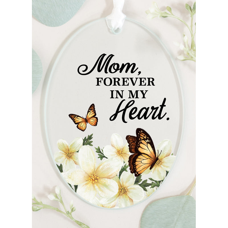 Oval 3"x4" Glass Keepsake Ornament