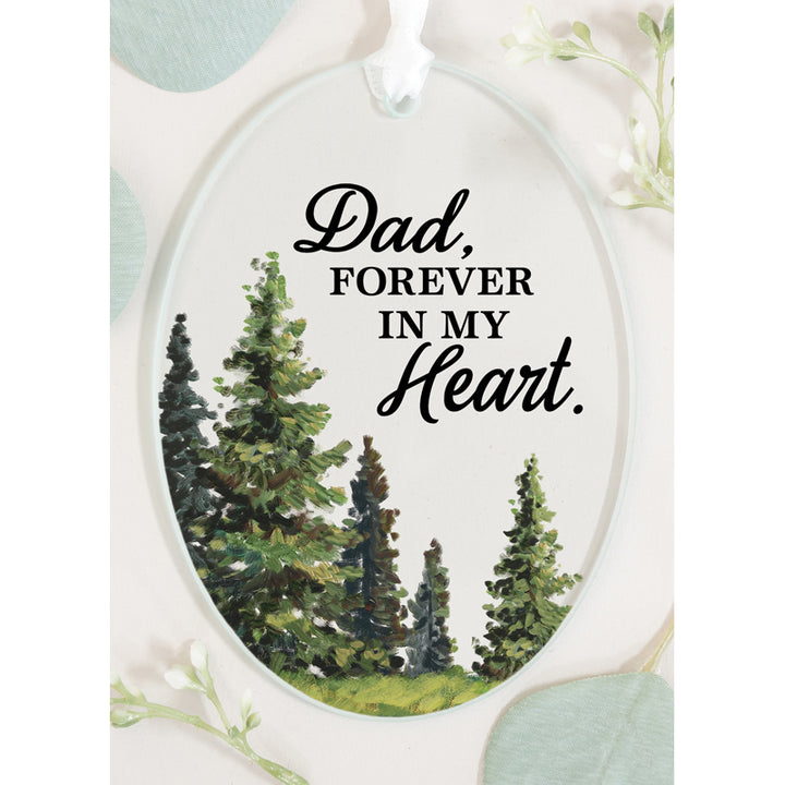 Oval 3"x4" Glass Keepsake Ornament