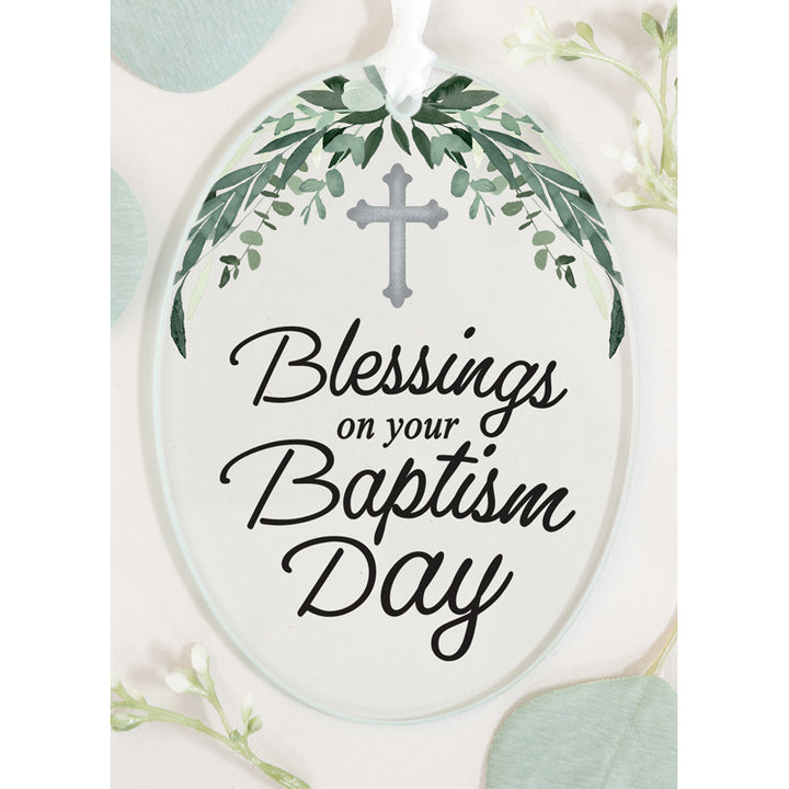 Oval 3"x4" Glass Keepsake Ornament