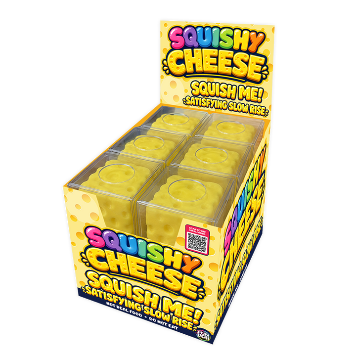 Fun Doh Slow Rise Cheese Squishies | Viral Sensory Display