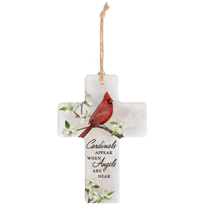 Stoneware Cross Ornament - W