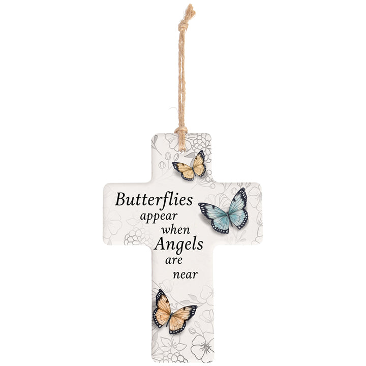 Stoneware Cross Ornament - W
