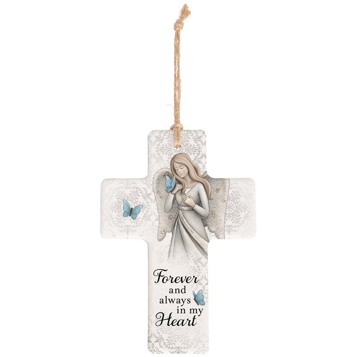 Stoneware Cross Ornament - W