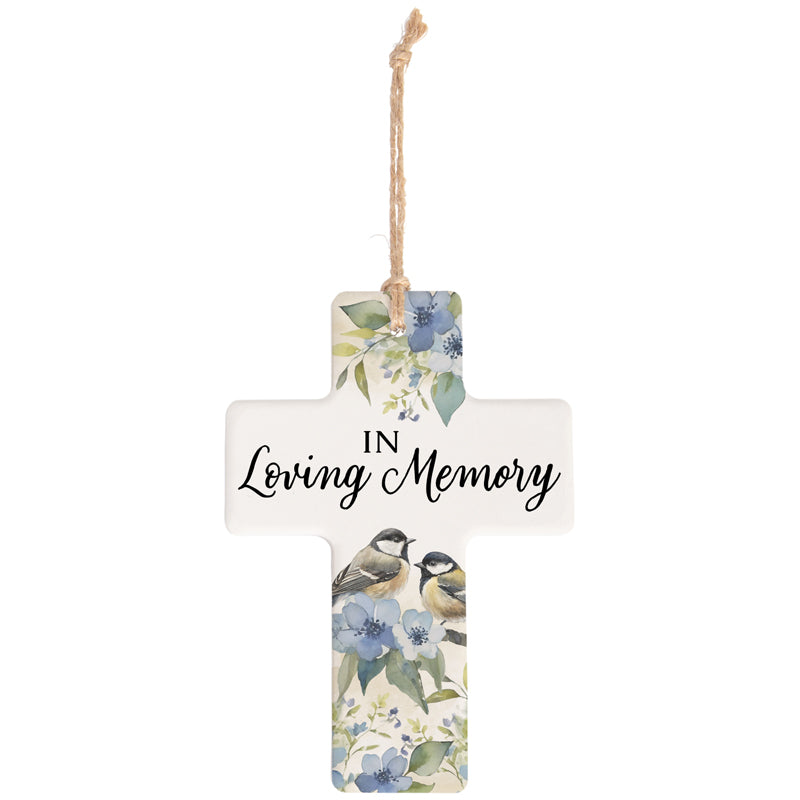 Stoneware Cross Ornament - W