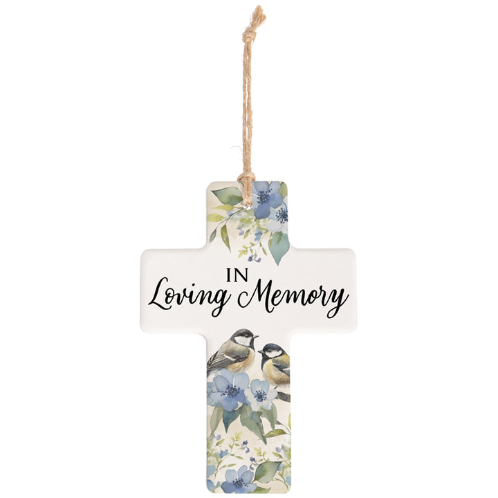 Stoneware Cross Ornament - W
