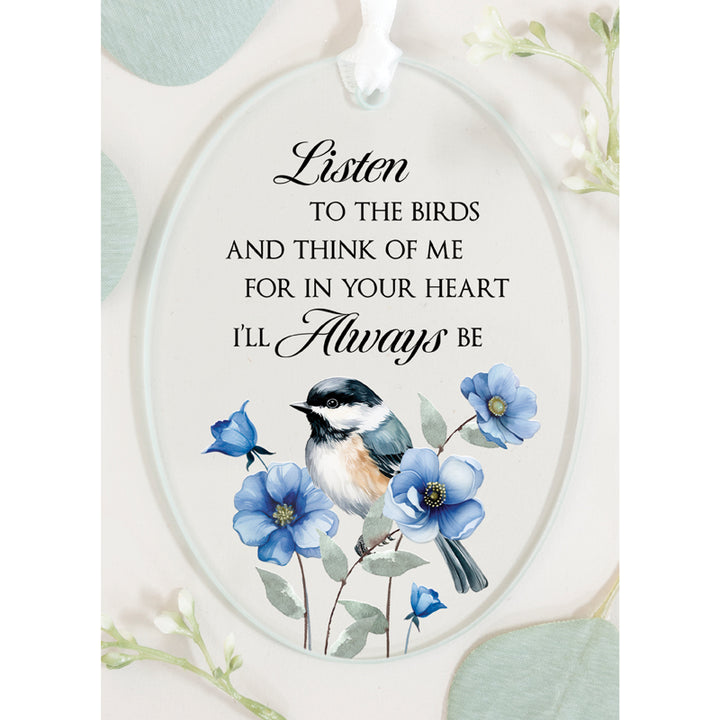 Oval 3"x4" Glass Keepsake Ornament