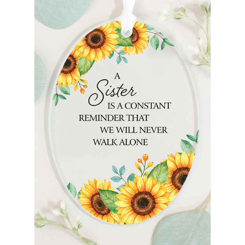 Oval 3"x4" Glass Keepsake Ornament