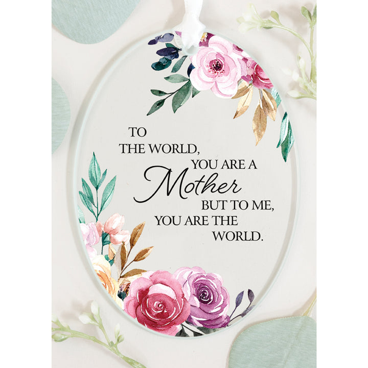 Oval 3"x4" Glass Keepsake Ornament