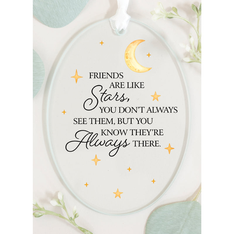 Oval 3"x4" Glass Keepsake Ornament