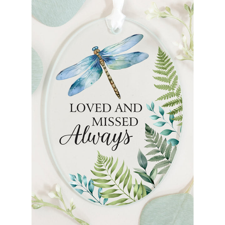 Oval 3"x4" Glass Keepsake Ornament