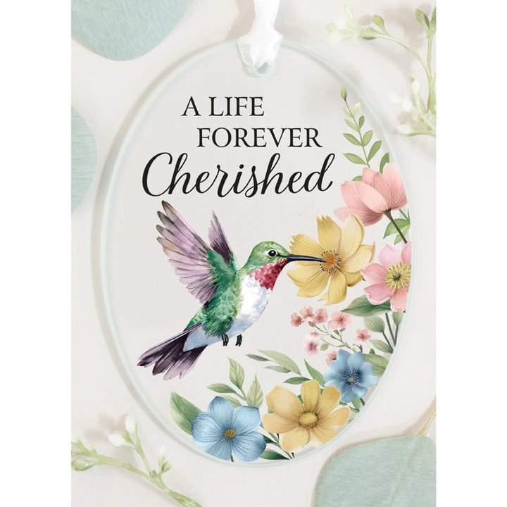 Oval 3"x4" Glass Keepsake Ornament