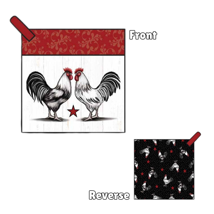 "Rooster" Farm-Themed Pocket Mitt