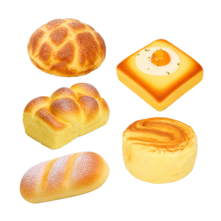Fun Doh Bakery Slow Rise Squishy Bread Variety - Items Vary