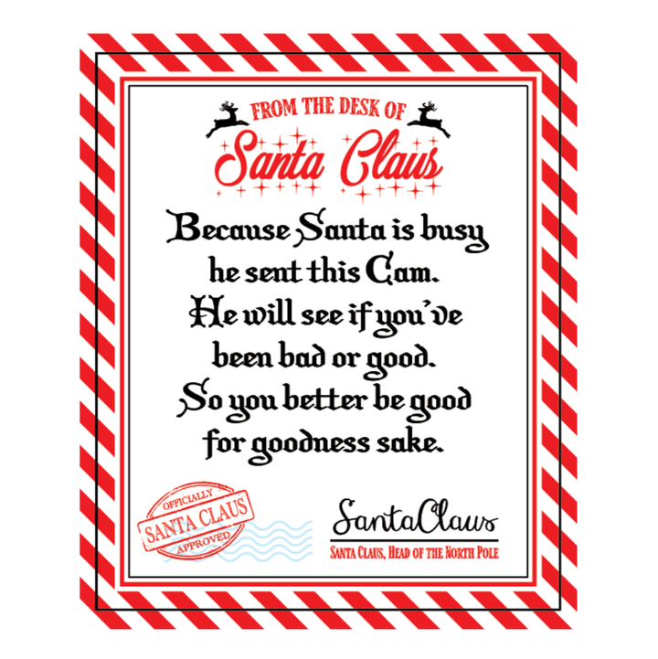 Christmas Santa Cam Night Light AC Wall - 6/Display