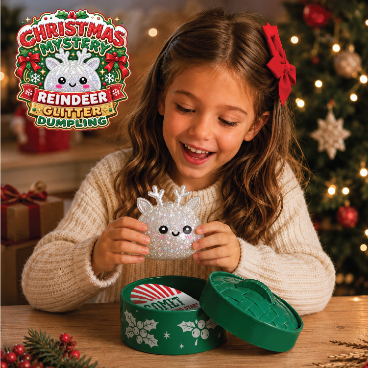 Fun Doh Christmas Mystery Reindeer Dumpling Squishy Toy - Item Varies