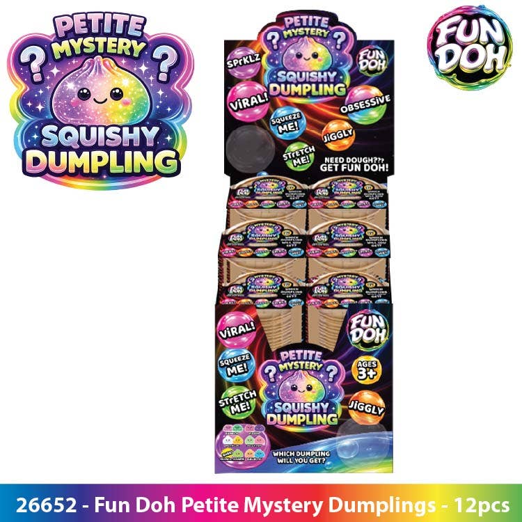 Fun Doh Squishy Mystery Mini Petite 2.5" Dumpling Toy - Mystery Colors