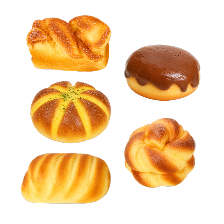 Fun Doh Bakery Slow Rise Squishy Bread Variety - Items Vary