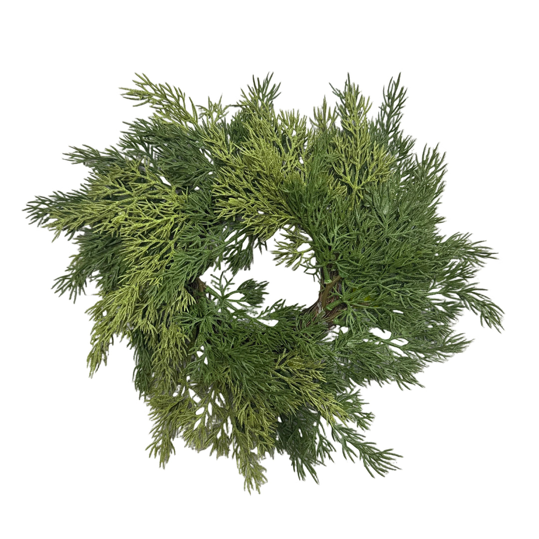 Cedar candle ring 4.5 inch diameter